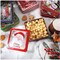 Christmas Cookie Tins with Lids (Set of 8) Metal Christmas Empty Tins Large Christmas Cookie Boxes Tinplate Santa Claus Christmas Gift Box for Holiday Candies Treats Cookie Storage Container